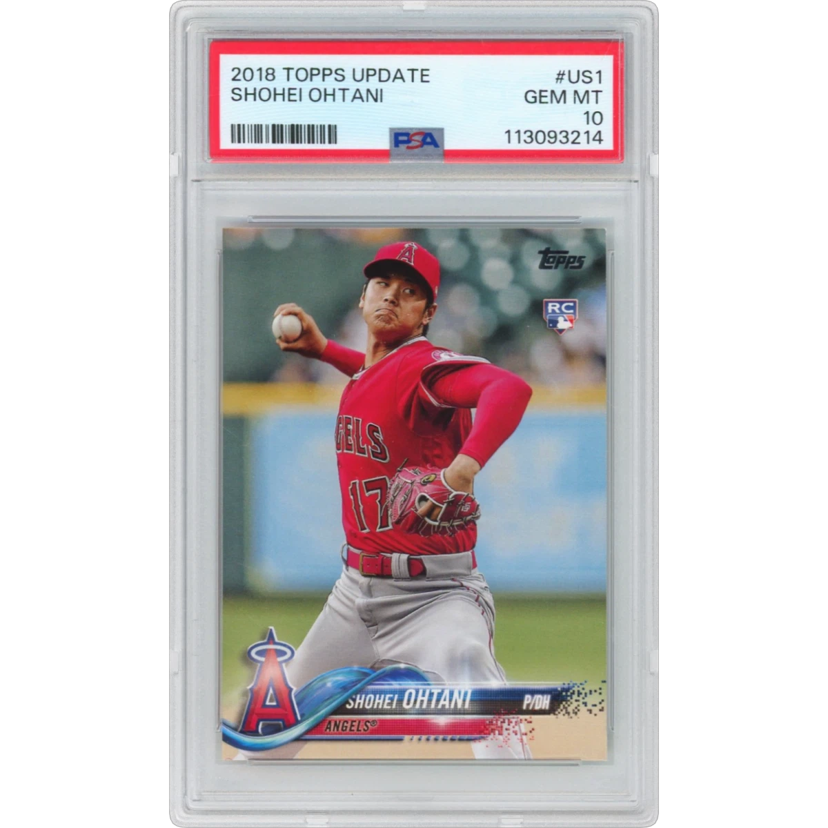 PSA10 GEM MINT 2018 Topps Update Series 大谷翔平 ルーキーカード No